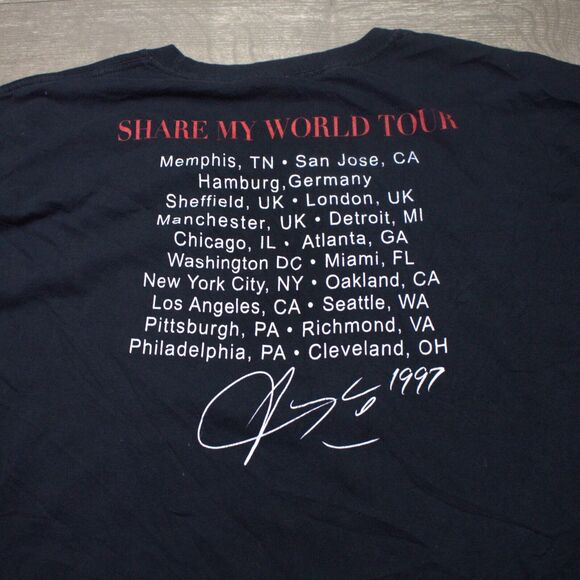 FRCHS x Aaliyah Share My World Tour 1997 Women’s Black Long Sleeve Shirt Sz 3X - Picture 7 of 7